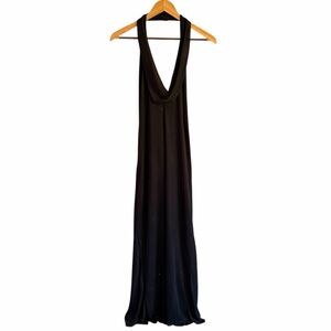Vintage Jessica McClintock for Gunne Sax Cowl Neck Halter Maxi Dress Size 9